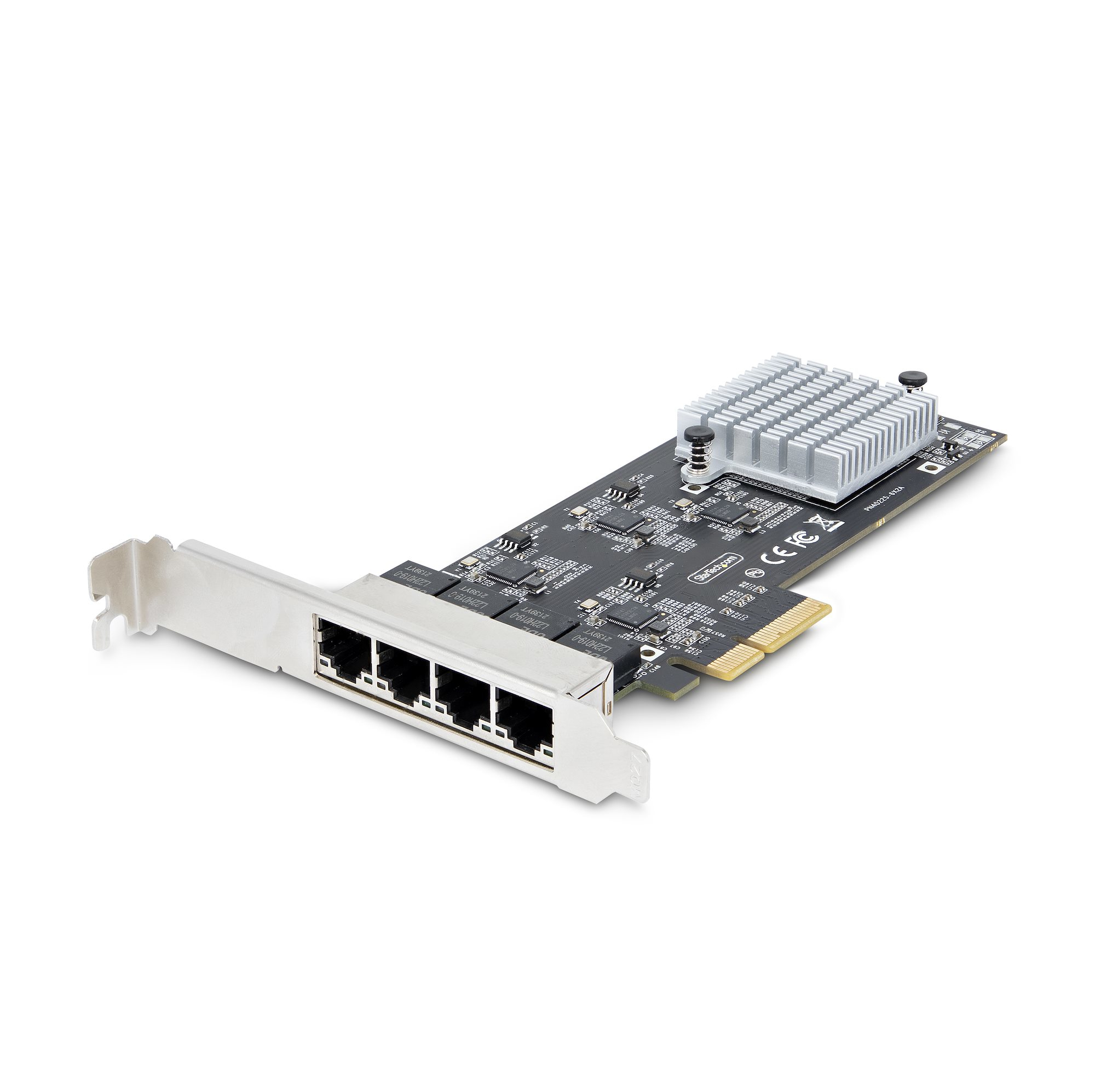 STARTECHCOM 4Port 25 Gbit PCIe Netzwerkkarte Intel I225V DualPort Computer LAN Karte MultiGigabit NIC 25G PCI Express Server