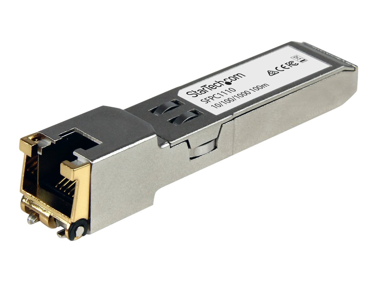 StarTech.com Cisco kompatibles Gigabit RJ45 Kupfer SFP Transceiver Modul - Mini-GBIC - SFP (Mini-GBIC)-Transceiver-Modul - 1GbE