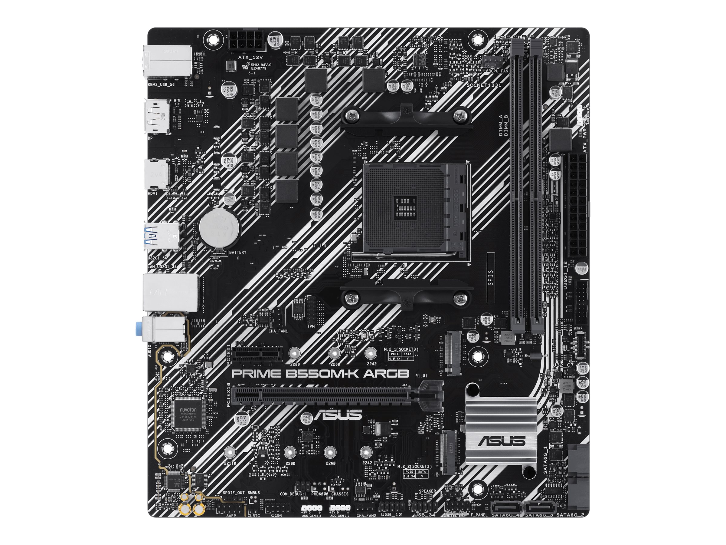 ASUS PRIME B550M-K ARGB AM4 DDR4