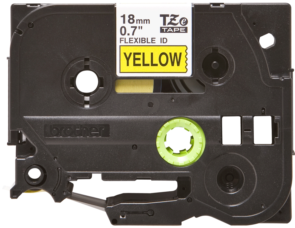 Brother TZe-FX641 Schwarz auf Gelb