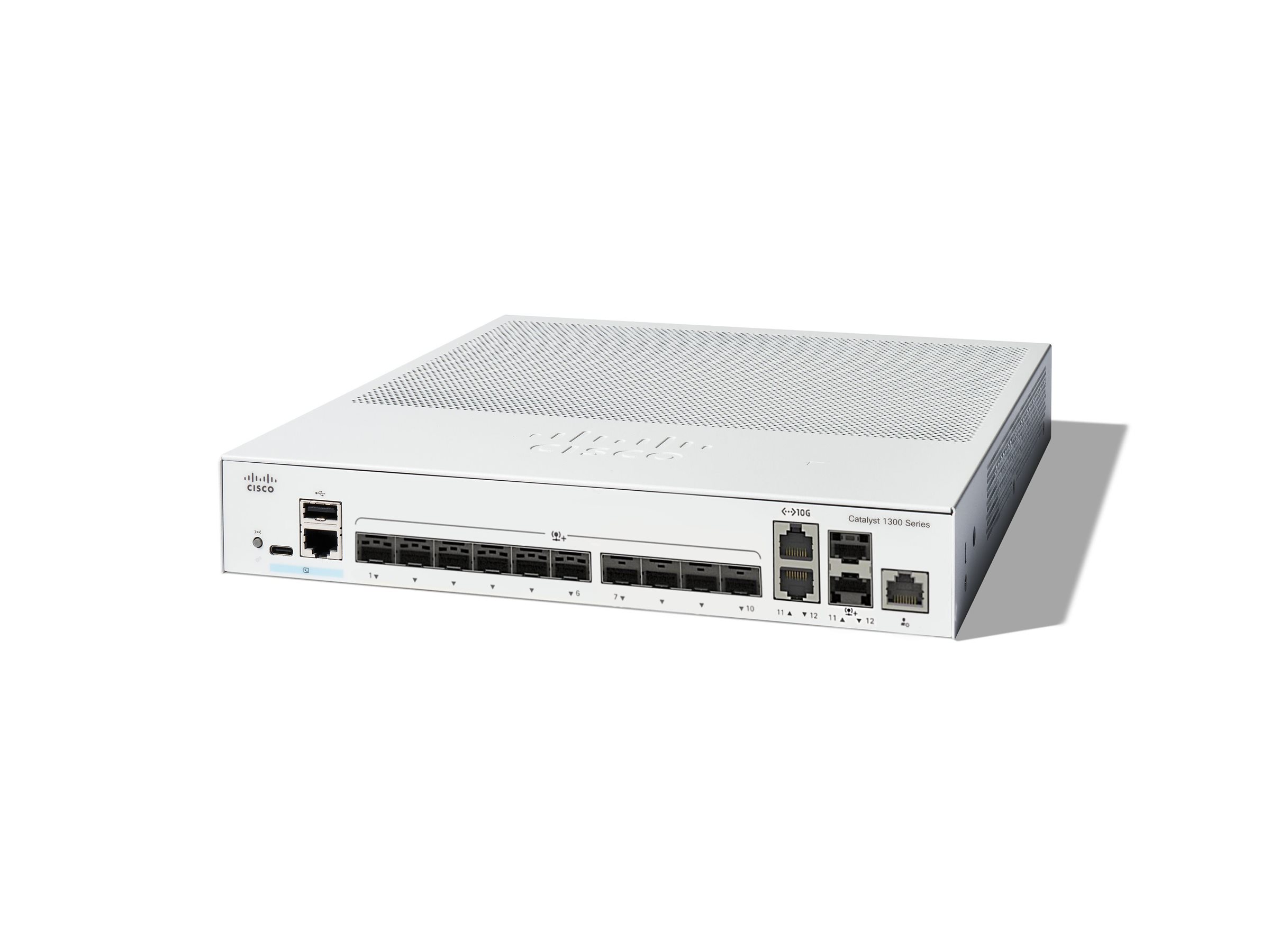 CISCO Catalyst 1300 12Port Switch 10 x 10GE SFP 2 x 10GE Shared Uplinks