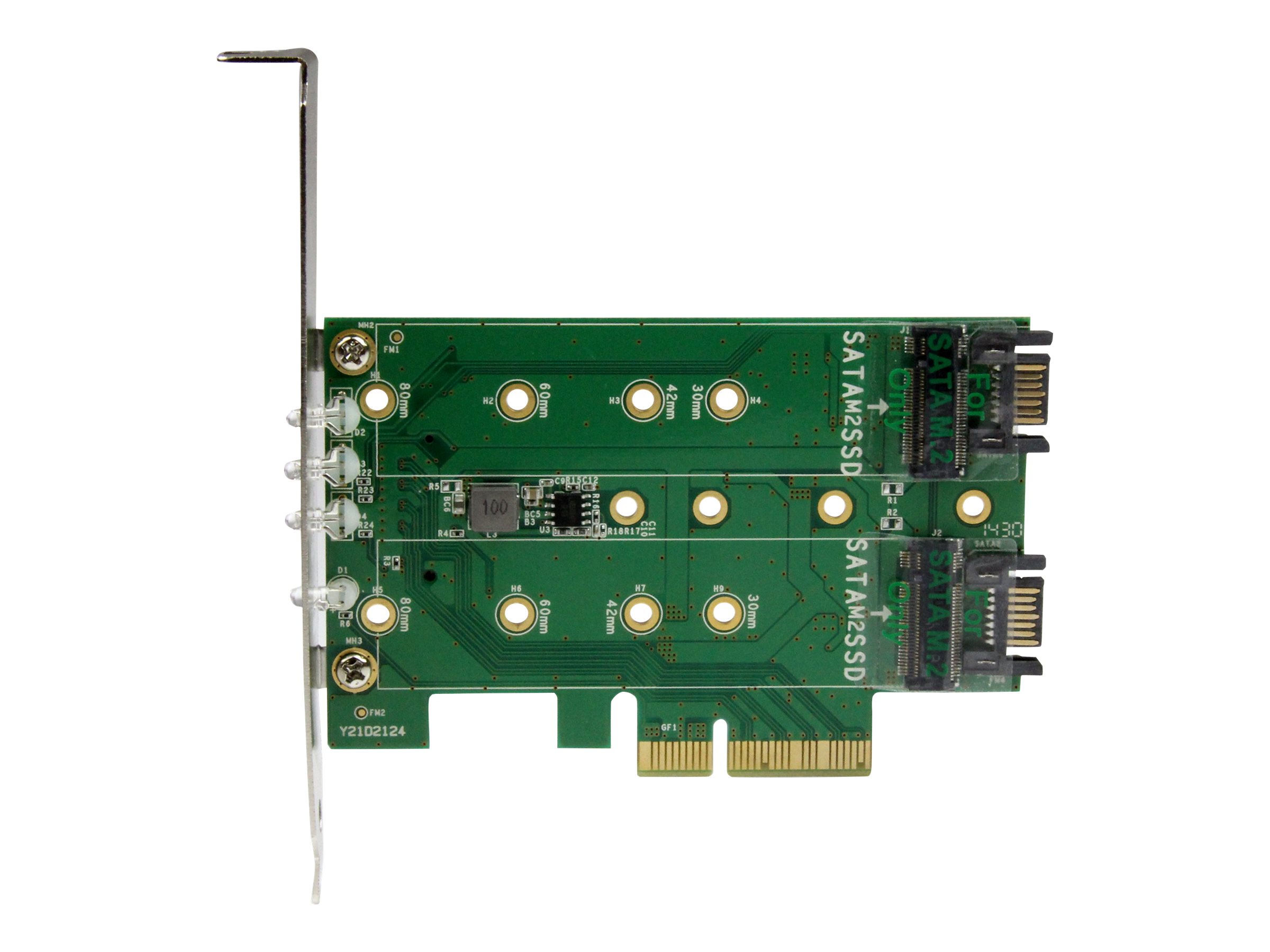 StarTech.com 3 Port M.2 SSD Adapterkarte 1x PCIe (NVMe) 2x SATA III