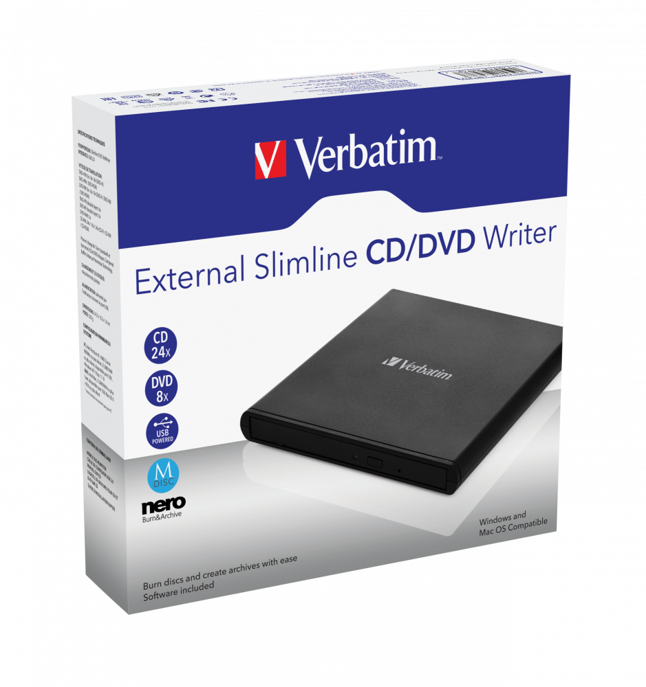 Verbatim Slimline DVD-Brenner DVD±RW DVD-RAM