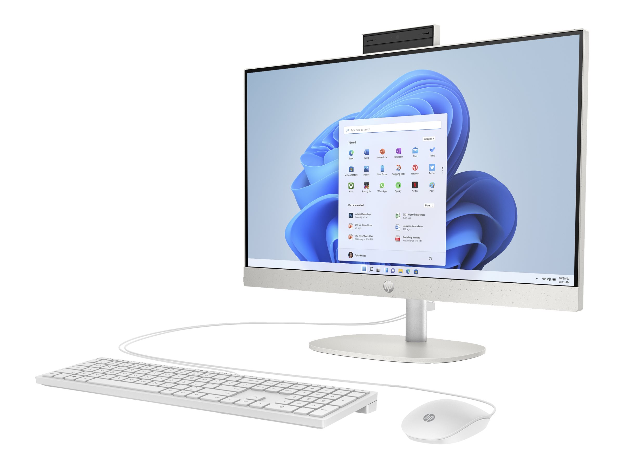 HP 24cr0009ng AllinOne PC, 8 GB RAM, 512 GB SSD, AMD Ryzen 3 7320U
