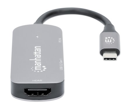 Manhattan USB-C Docking-Konverter 3-in-1, HDMI, 100W PD