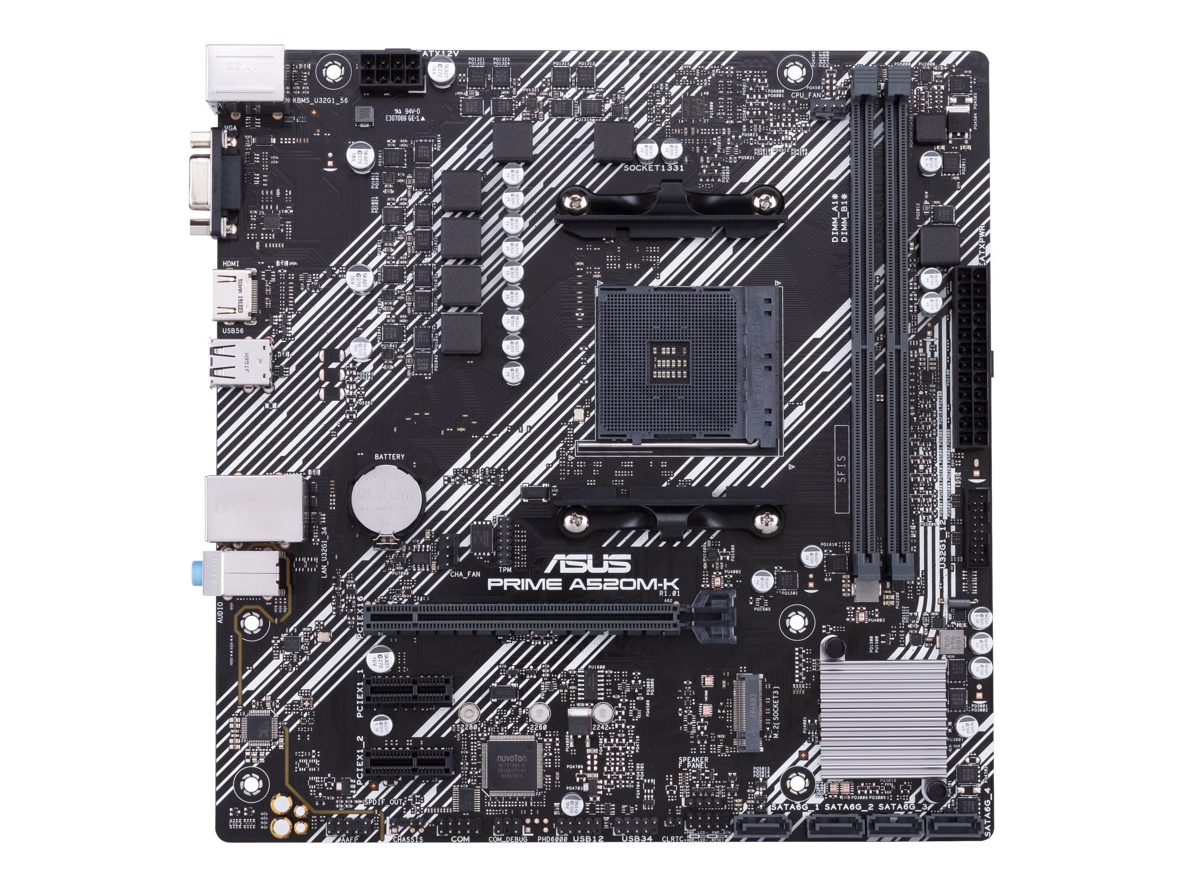 ASUS Prime A520M-K Mainboard Micro-ATX AM4