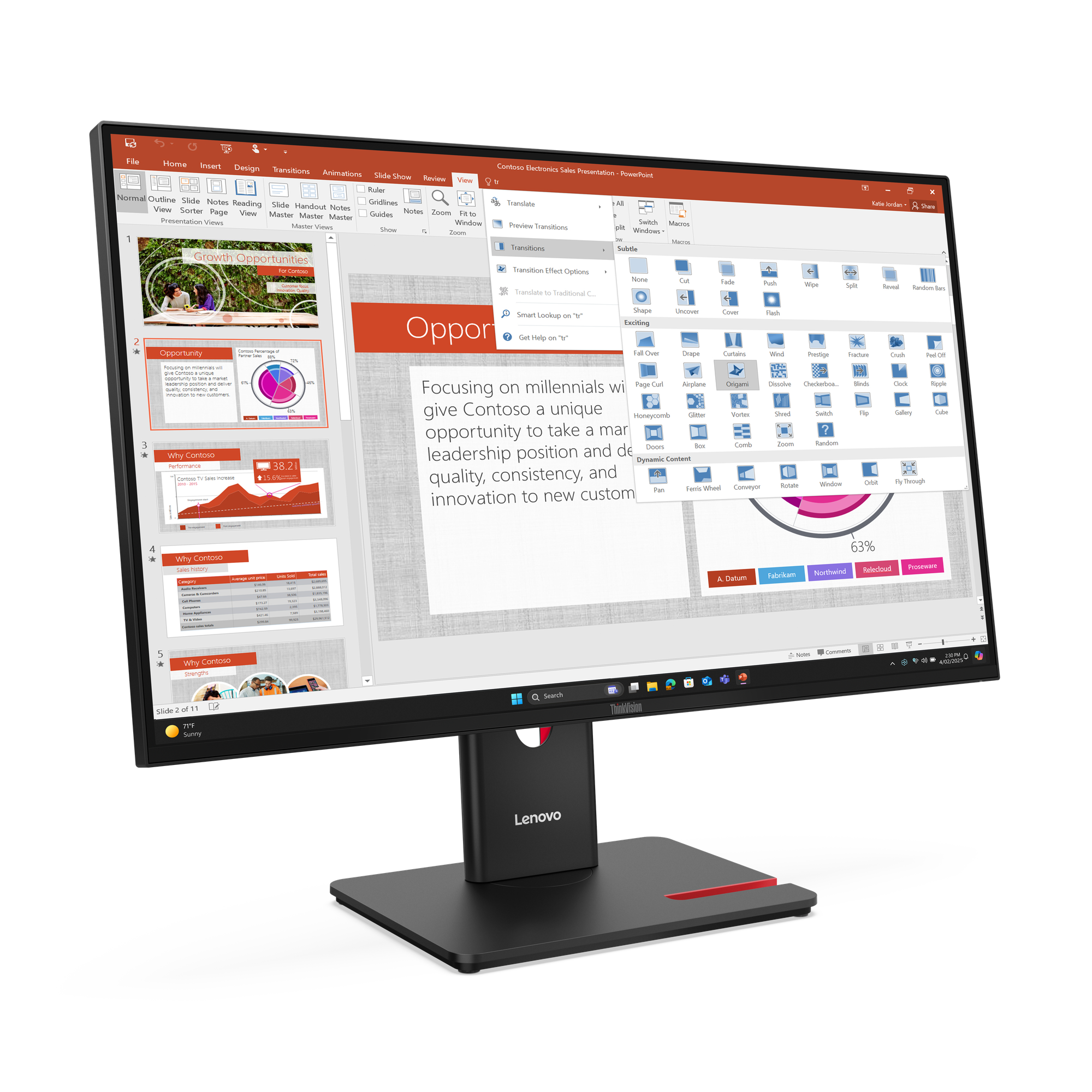 Lenovo ThinkVision T27-40 27 Zoll FHD