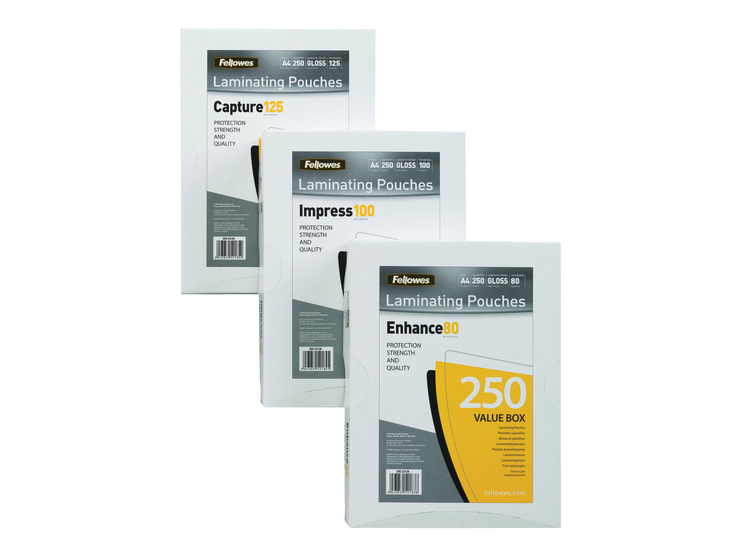 Fellowes Enhance80 ImageLast Laminierfolie A5 80 Micron glänzend