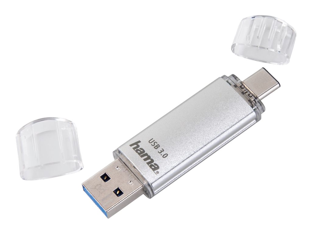 Hama FlashPen C-Laeta 64 GB Silber