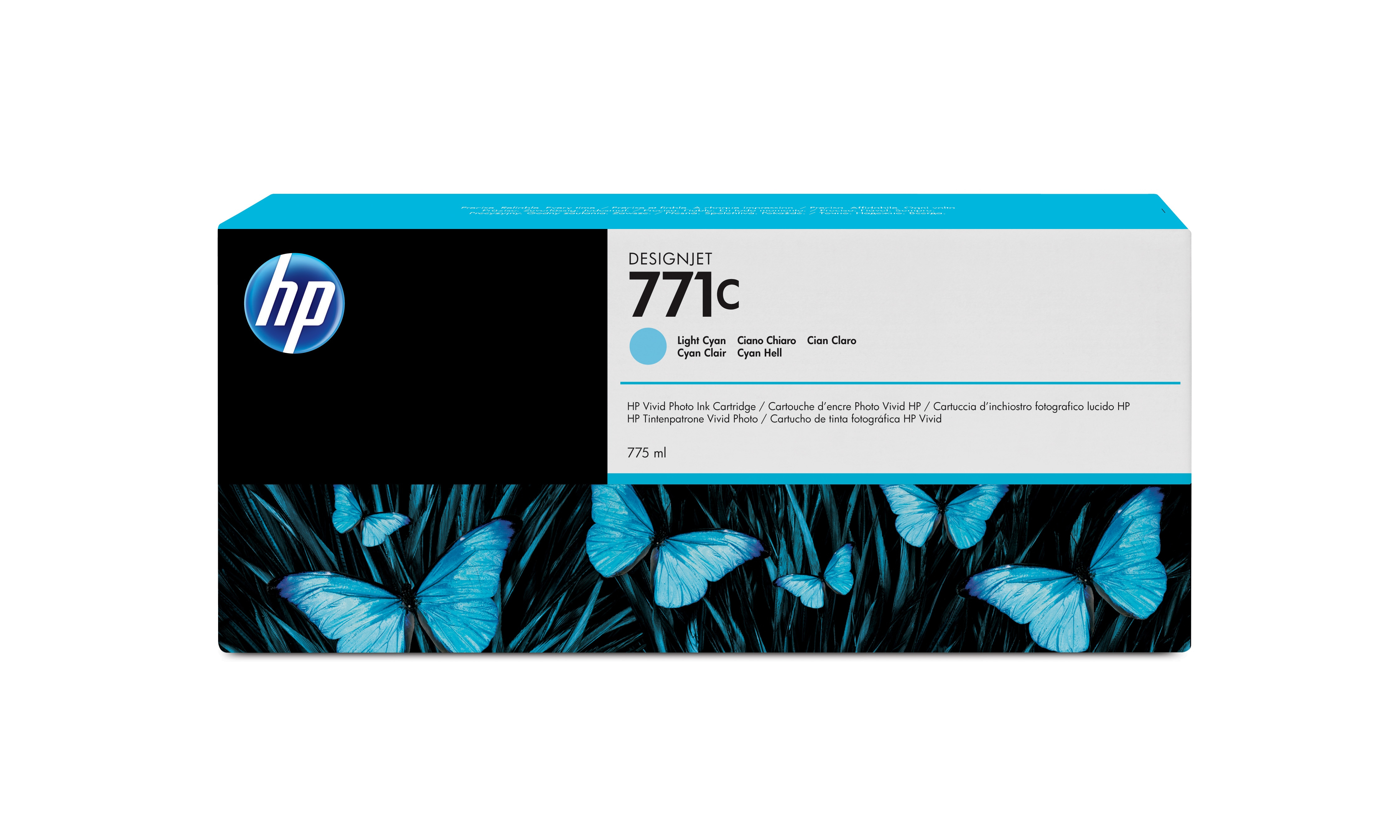 HP 771C Hell Cyan Tintenpatrone