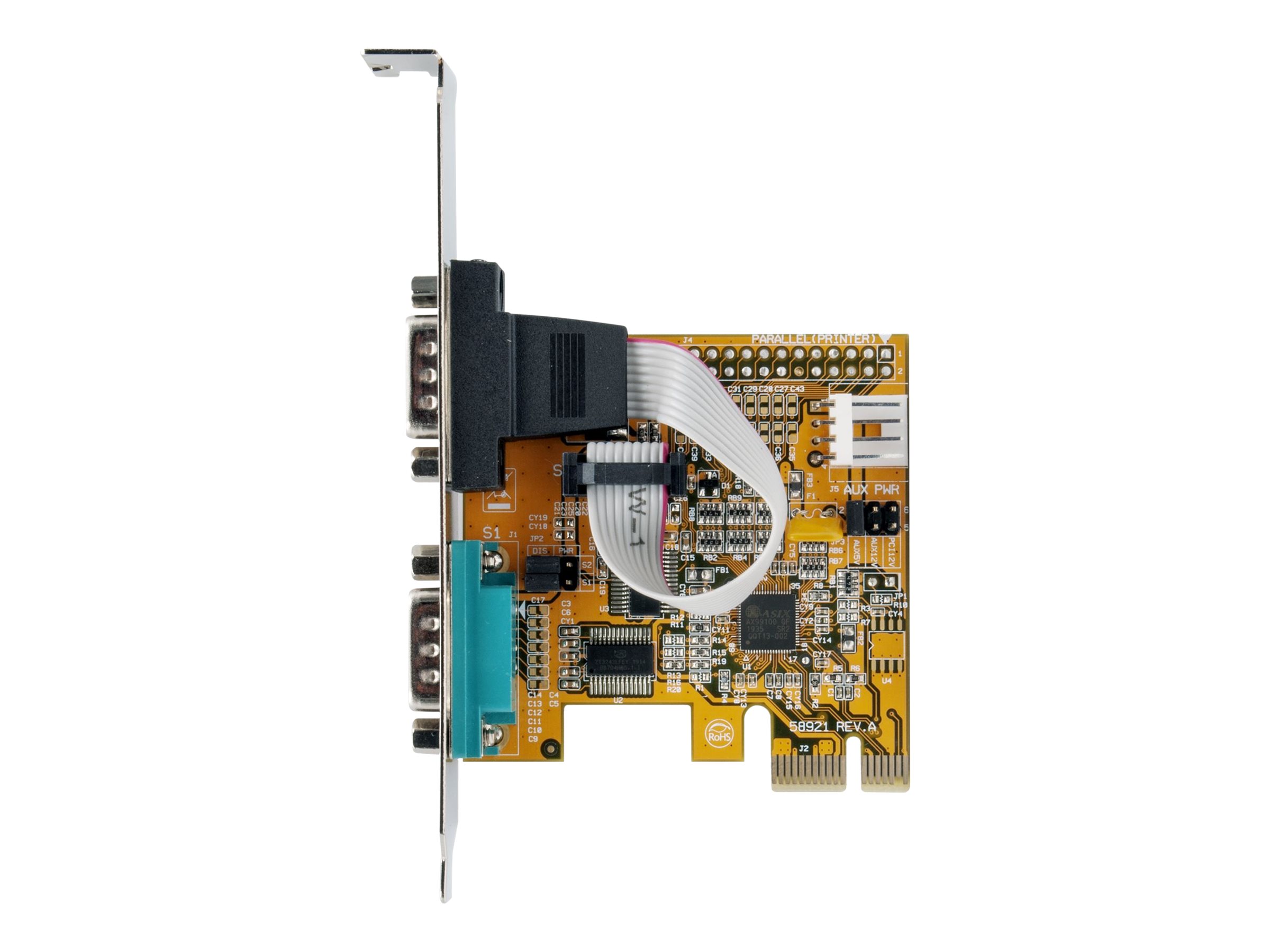Exsys EX-44082 PCI Express x1 2x seriell RS-232
