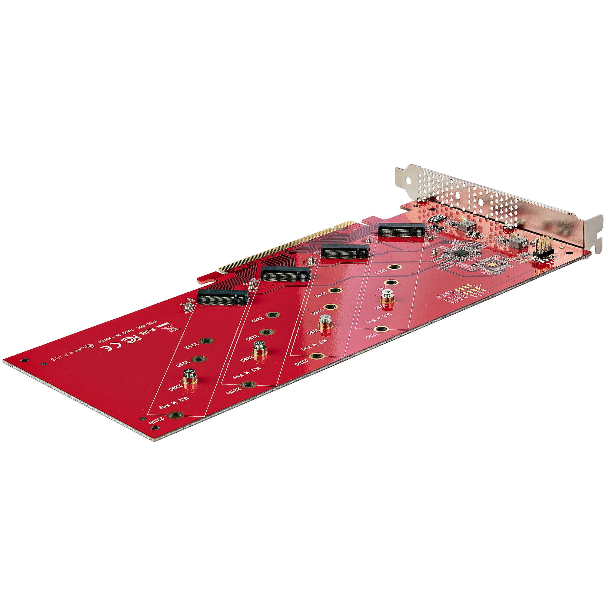 StarTech.com Quad M.2 PCIe Adapter PCI Express 4.0 7.8GBps NVMe