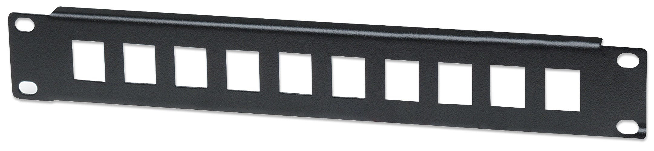 Intellinet 10 Zoll 10-Port Patchpanel unbestückt 1 HE Schwarz