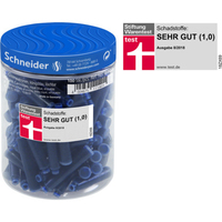 Schneider Tintenpatronen Füller Blau 100 Stück