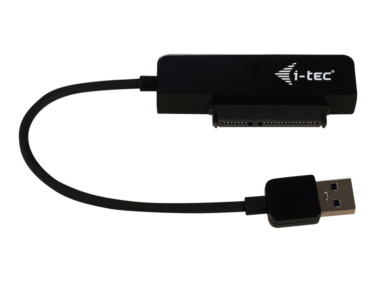 ITEC USB 30 Advance MySafe Easy Gehaeuse 6,4cm 2,5Zoll Festplattengehaeuse fuer SATA HDD Festplatten, integriertes Kabel, schwarz