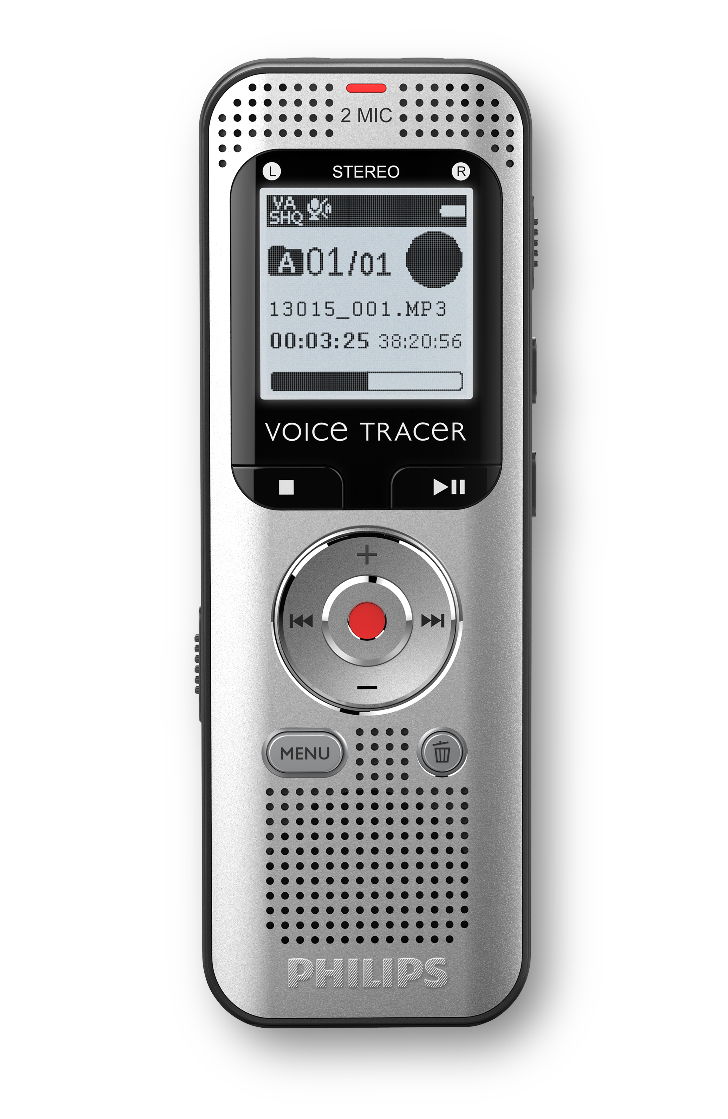 Philips DVT2015 Digitales Diktiergerät 8GB
