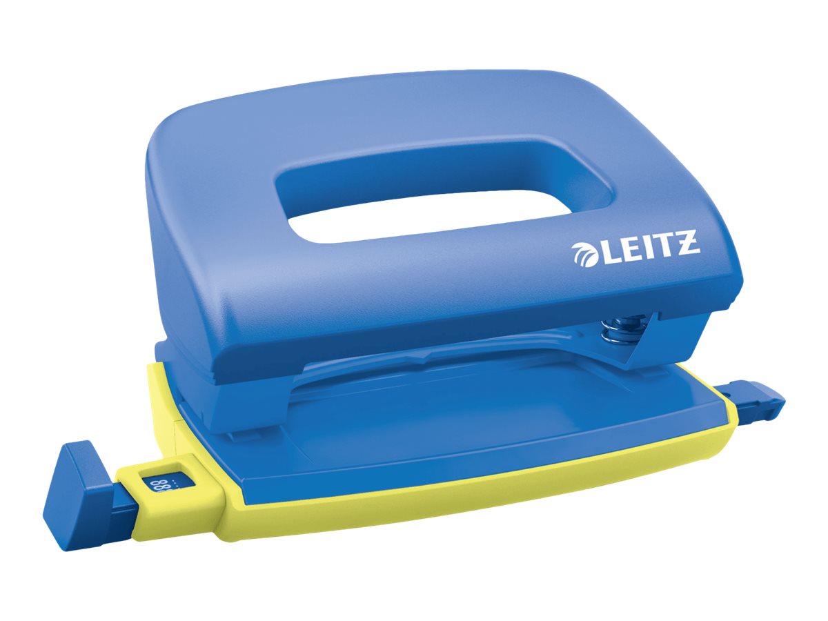 Esselte Leitz Urban Chic Locher und Heftgeräte Set Blau Gelb