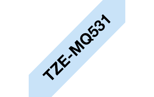 Brother TZe-MQ531 Schwarz auf Pastellblau