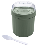 Fackelmann Speisebehälter Müsli To Go 0,5 l Grün/Weiß