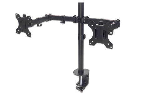Manhattan Monitorarm für 2 Displays, 10-27 Zoll, bis 8kg