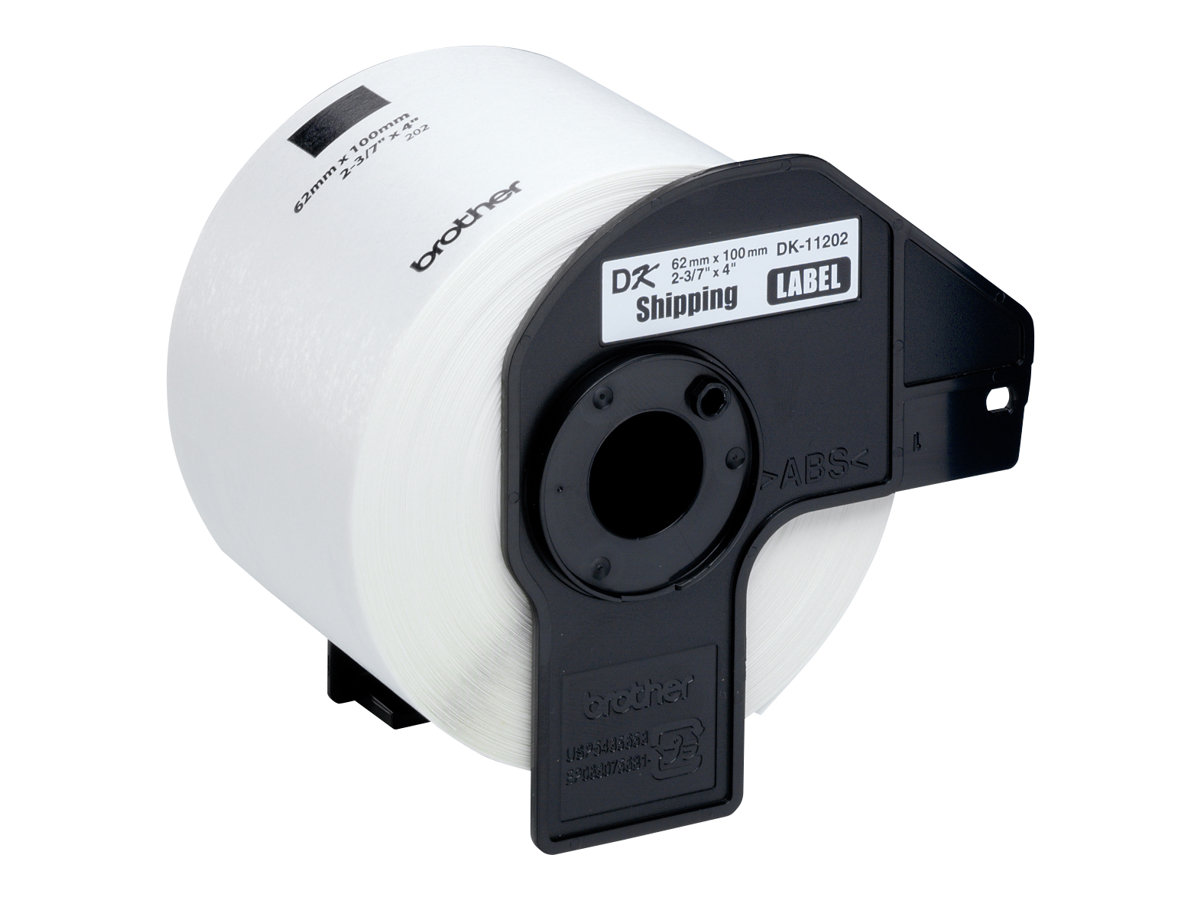 Brother DK-11202 Versandetiketten Schwarz-Weiß 62x100mm
