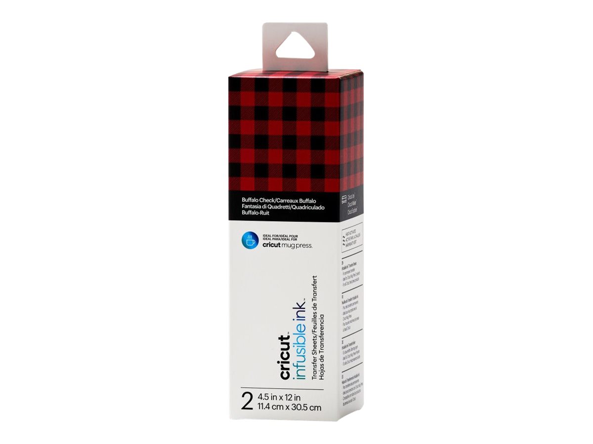 CRICUT Infusible Ink Transfer Sheets 2-pack Buffalo Check - ideal size for MugPress(P)