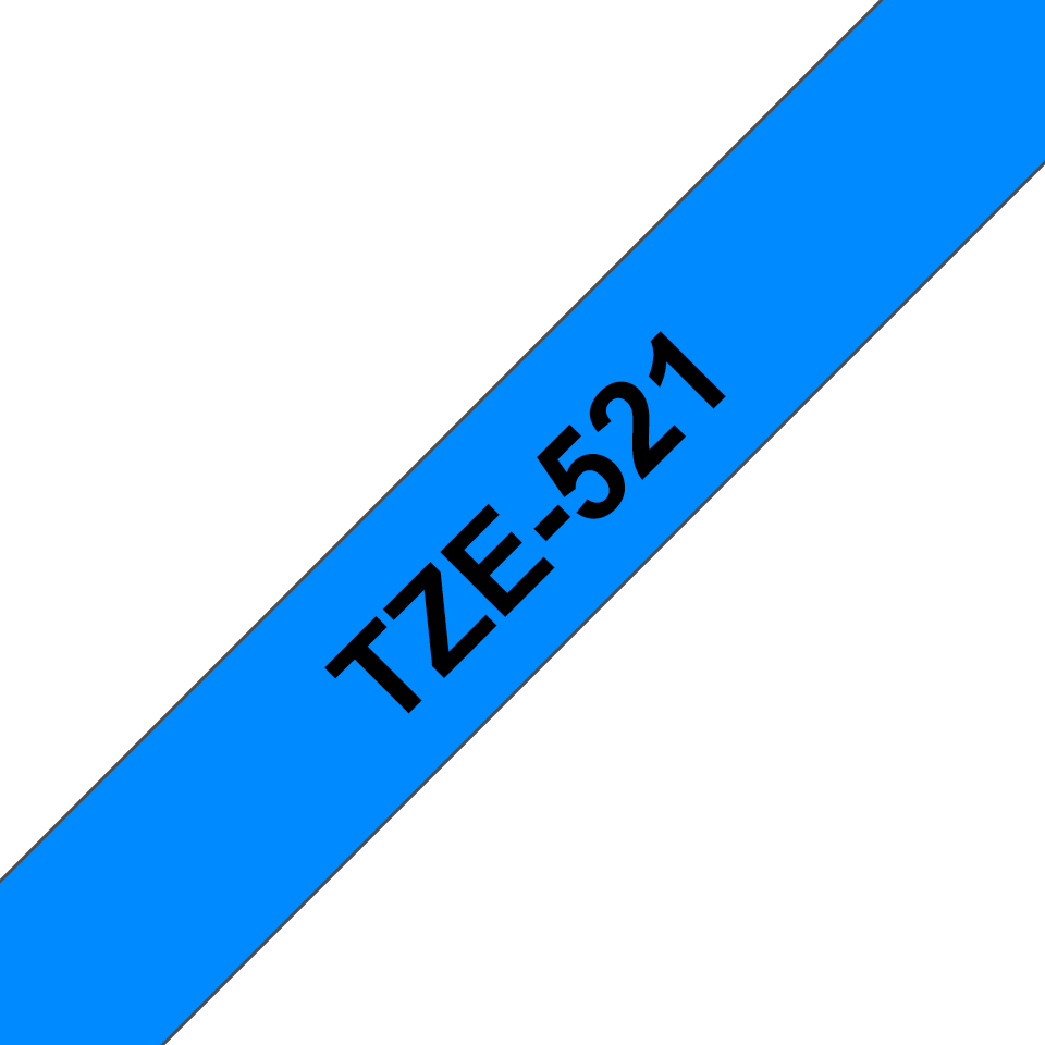 Brother TZe-521 schwarz auf blau 9 mm
