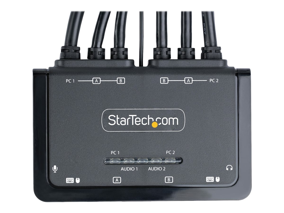 StarTech.com 2-Port Dual-Monitor DisplayPort KVM Switch 4K 60Hz