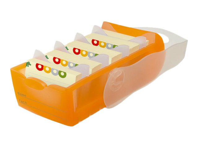 HAN Croco DIN A7 900 Karteikarten orange