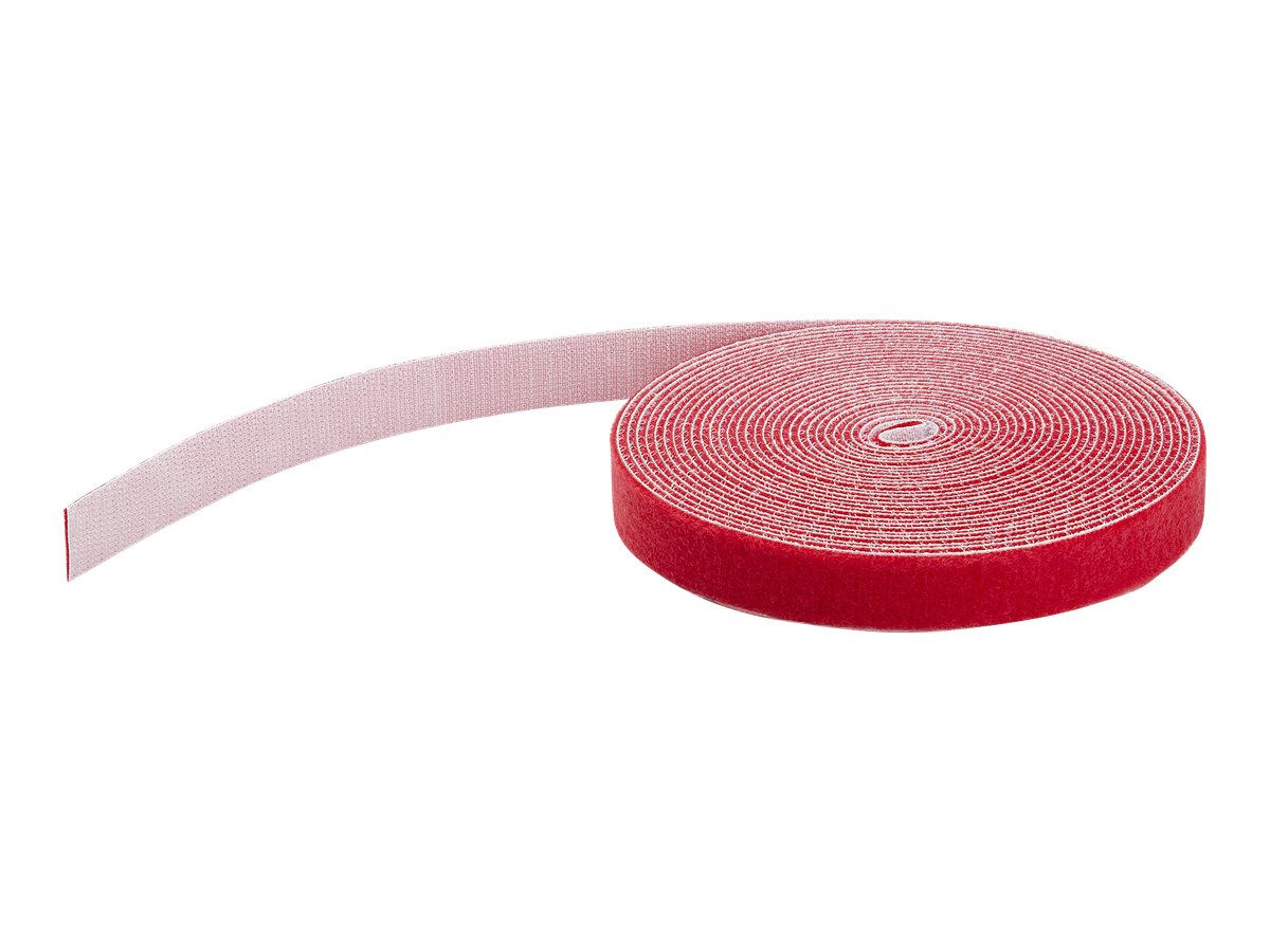 StarTech.com Klettkabelbinder HKLP25RD 25 ft. wiederverwendbar rot