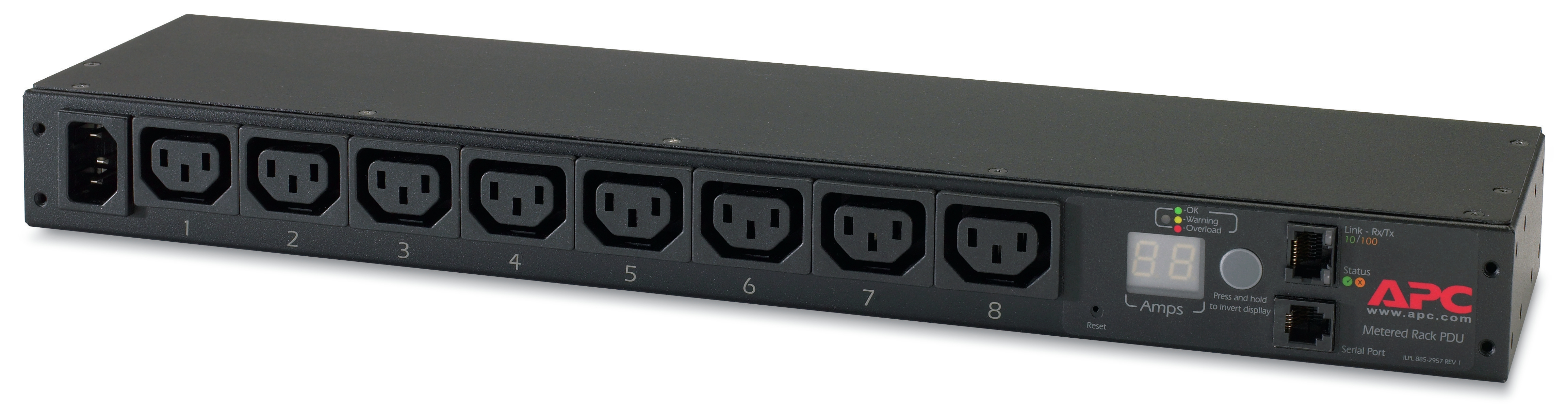 APC Metered Rack PDU AP7820B 1U 12A/208V 10A/230V