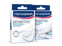 Hansaplast Sensitive 1m x 6cm 10 Stück Weiß