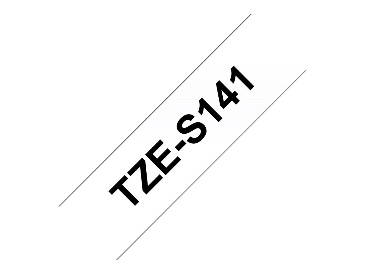 Brother TZe-S141 Schwarz auf Transparent
