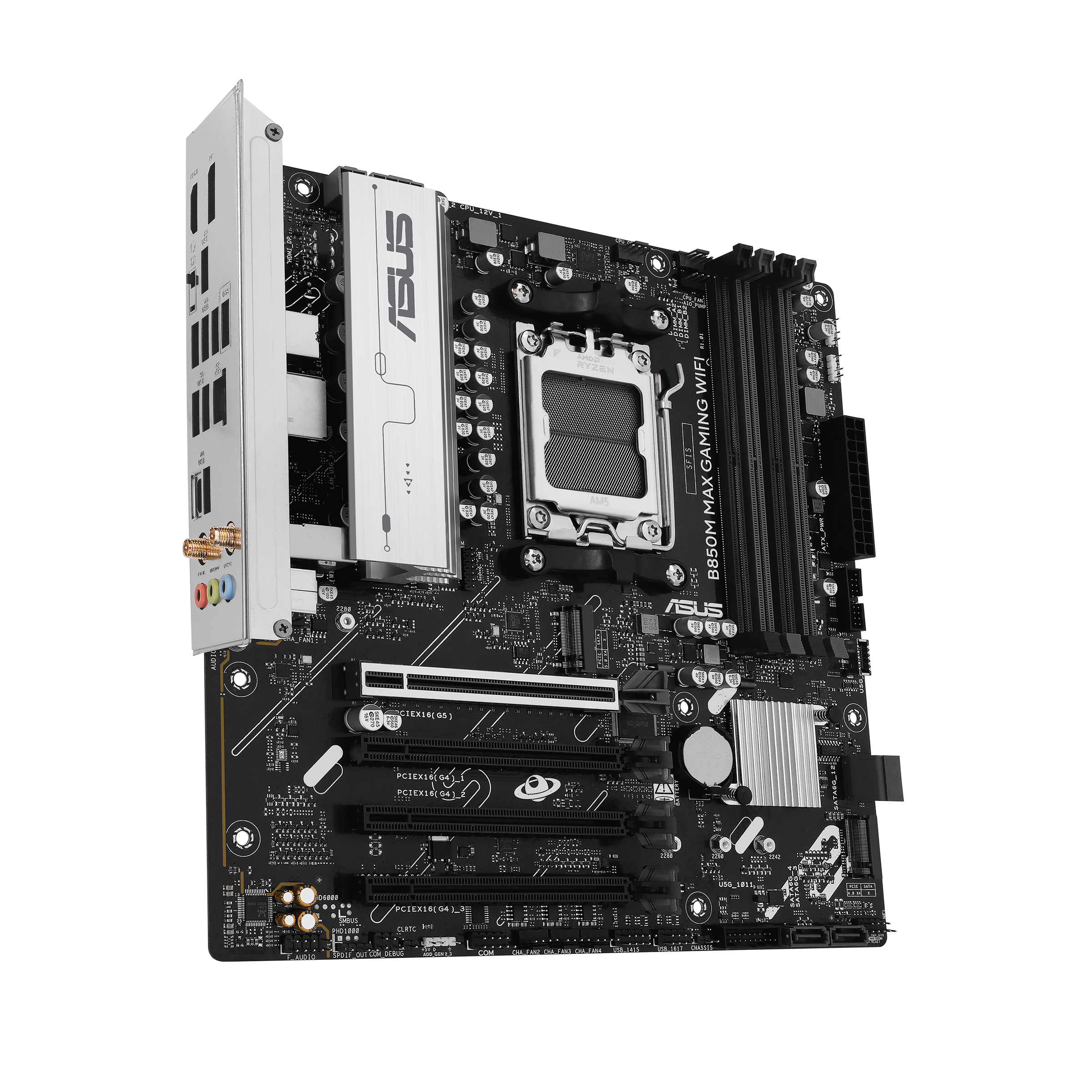 ASUS B850M MAX GAMING WIFI micro ATX Socket AM5 Wi‑Fi 6