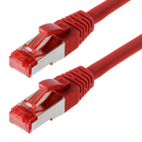 Helos Patchkabel Cat 6 S/FTP rot 0,5m