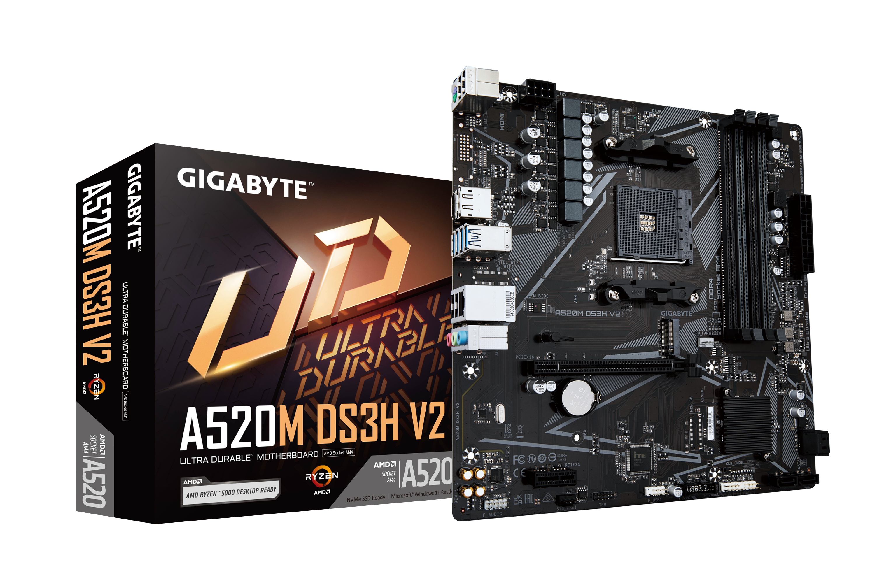 Gigabyte A520M DS3H V2 Motherboard micro ATX AM4