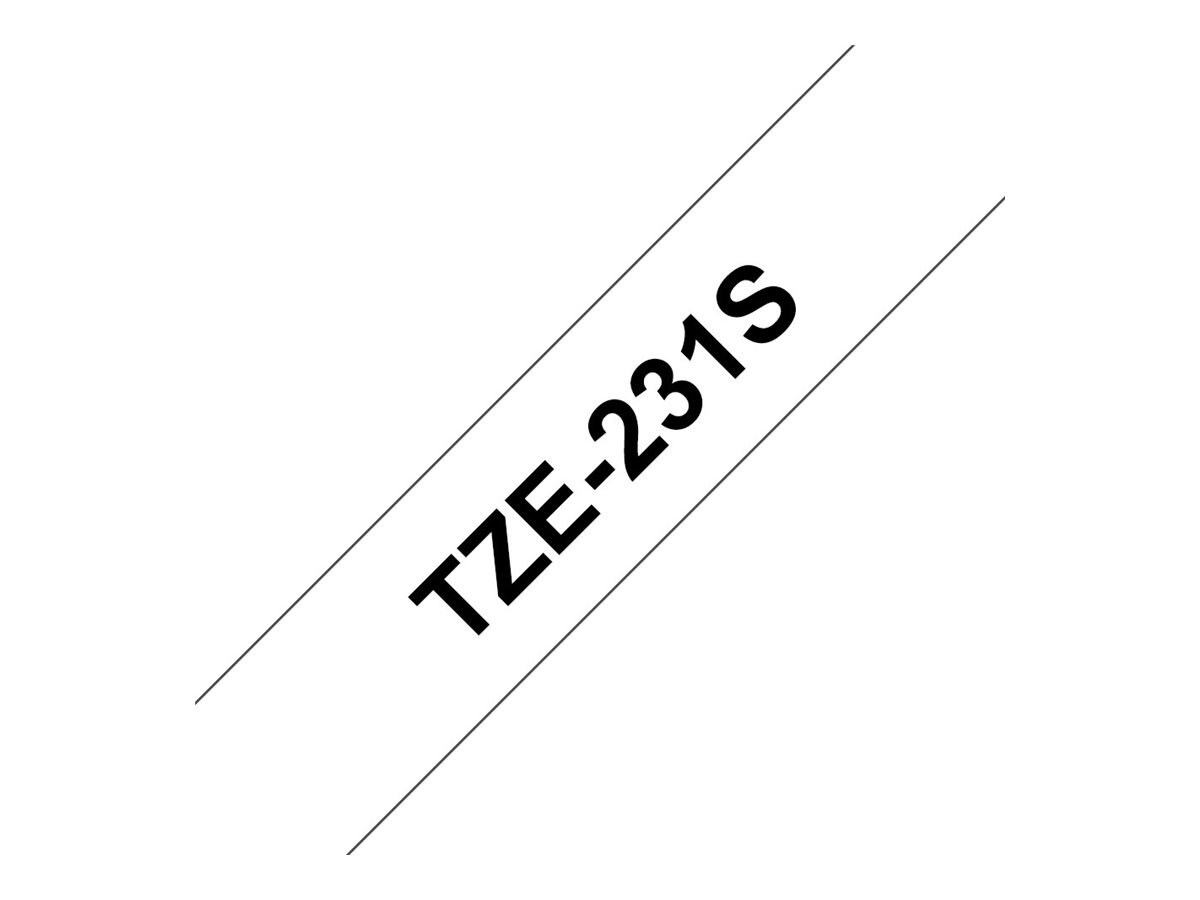 Brother TZe-231S2 Schriftband schwarz auf weiß