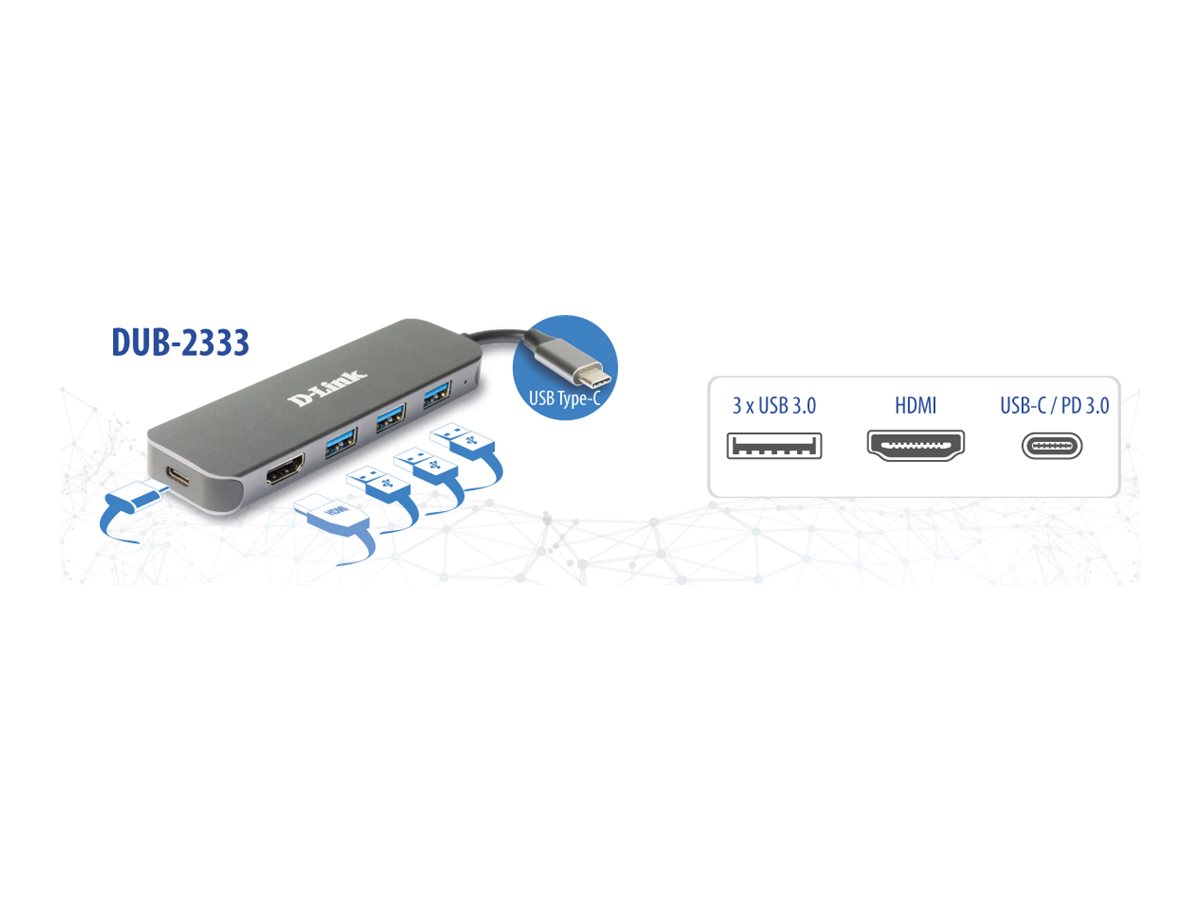 D-Link DUB-2333 USB-C Dockingstation HDMI