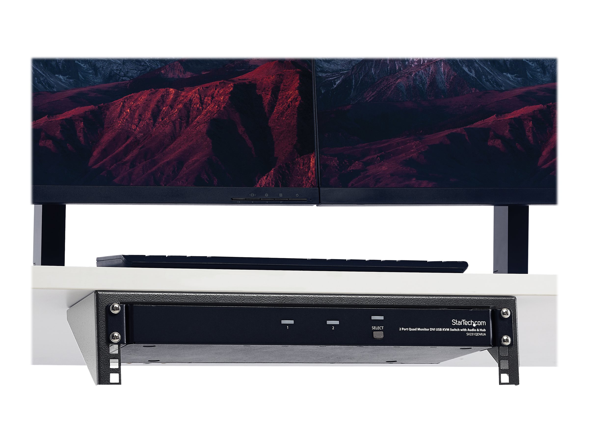StarTech.com 2U 19-Zoll Wandmontage Rack