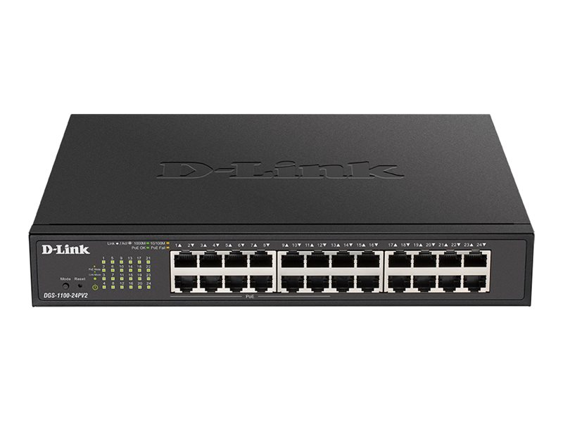 D-Link DGS-1100-24PV2 24-Port PoE+ Gigabit