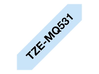 Brother TZe-MQ531 Schwarz auf Pastellblau