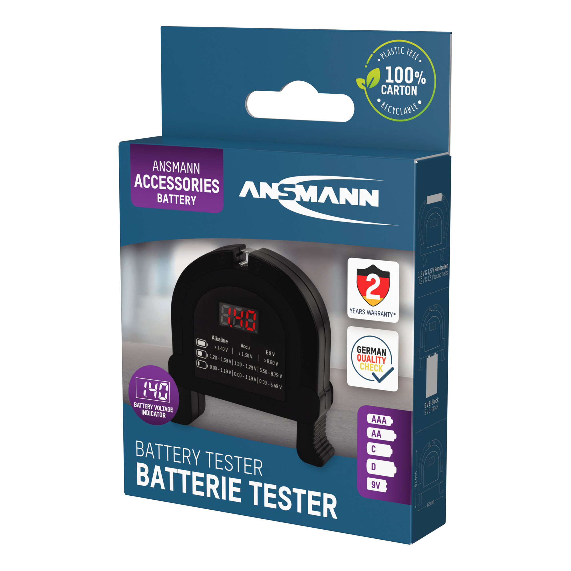 Ansmann Batterie Tester
