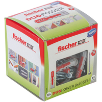 fischer DuoPower 8x40 S PH 2K 535464 Duebel mit Schrauben Ø 8 mm x 40 mm, 50 St