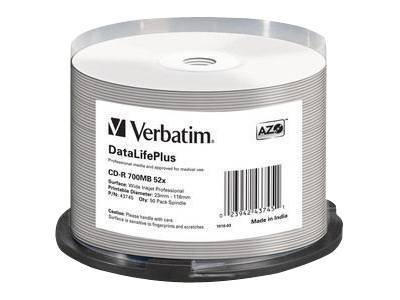 Verbatim DataLifePlus DL+ 700MB White Printable