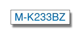 Brother MK233BZ Schriftband Blau auf Weiß