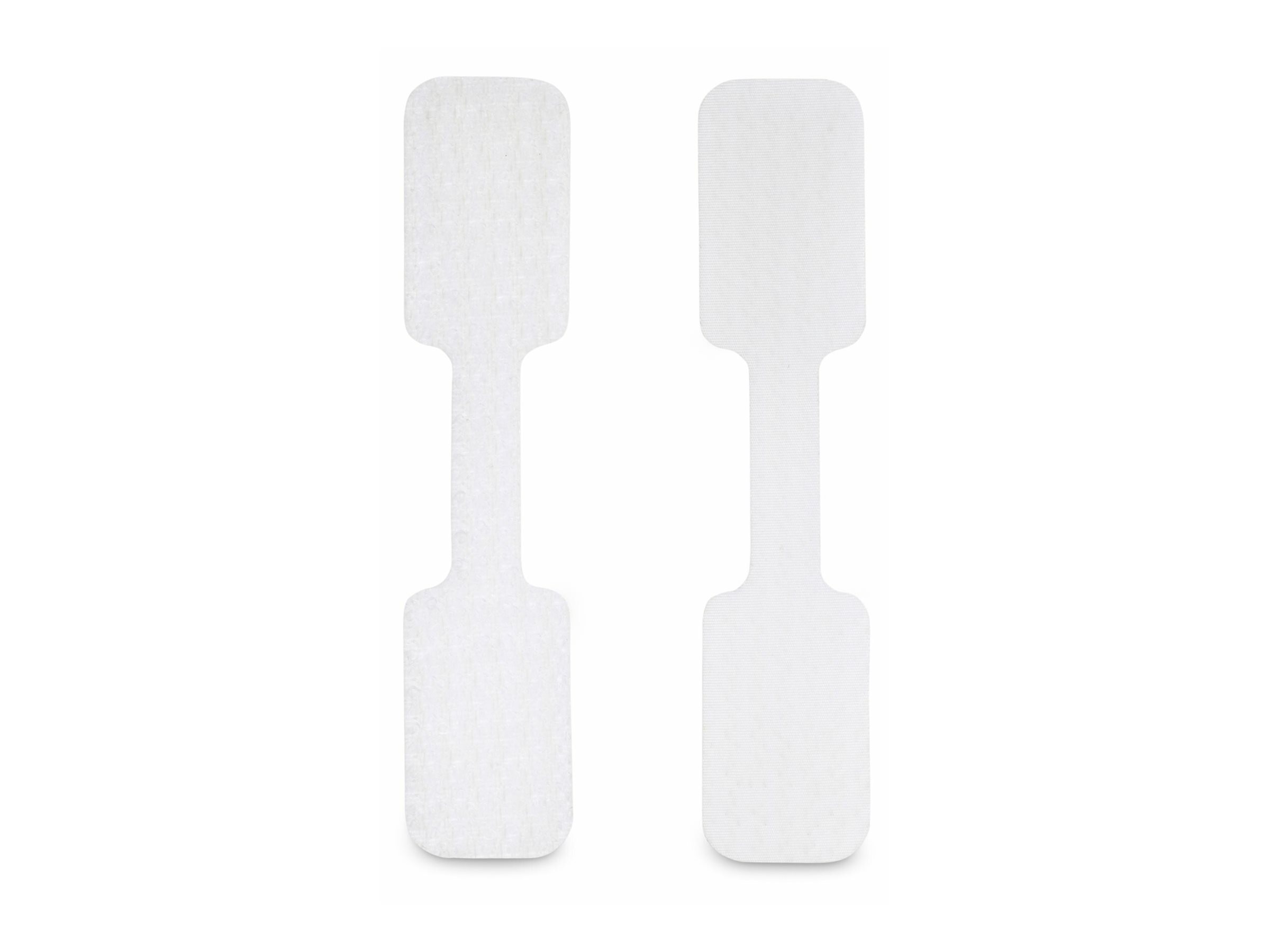 STARTECHCOM 9cm Kabelschilder 100 Stuck Weiss Klettverschluss mit Beschriftungsfeld Klettband KabelbinderKabeletiketten