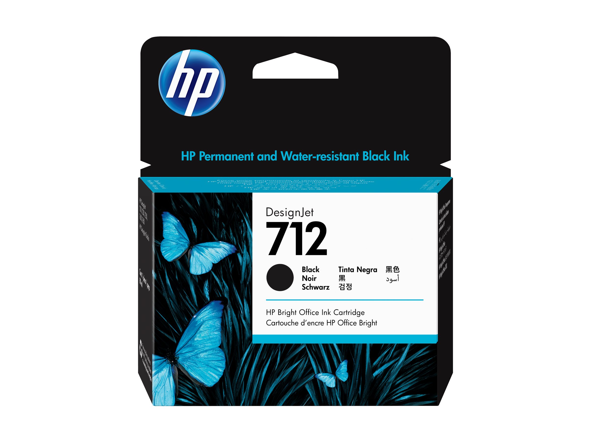 HP 712 DesignJet Schwarz 80ml