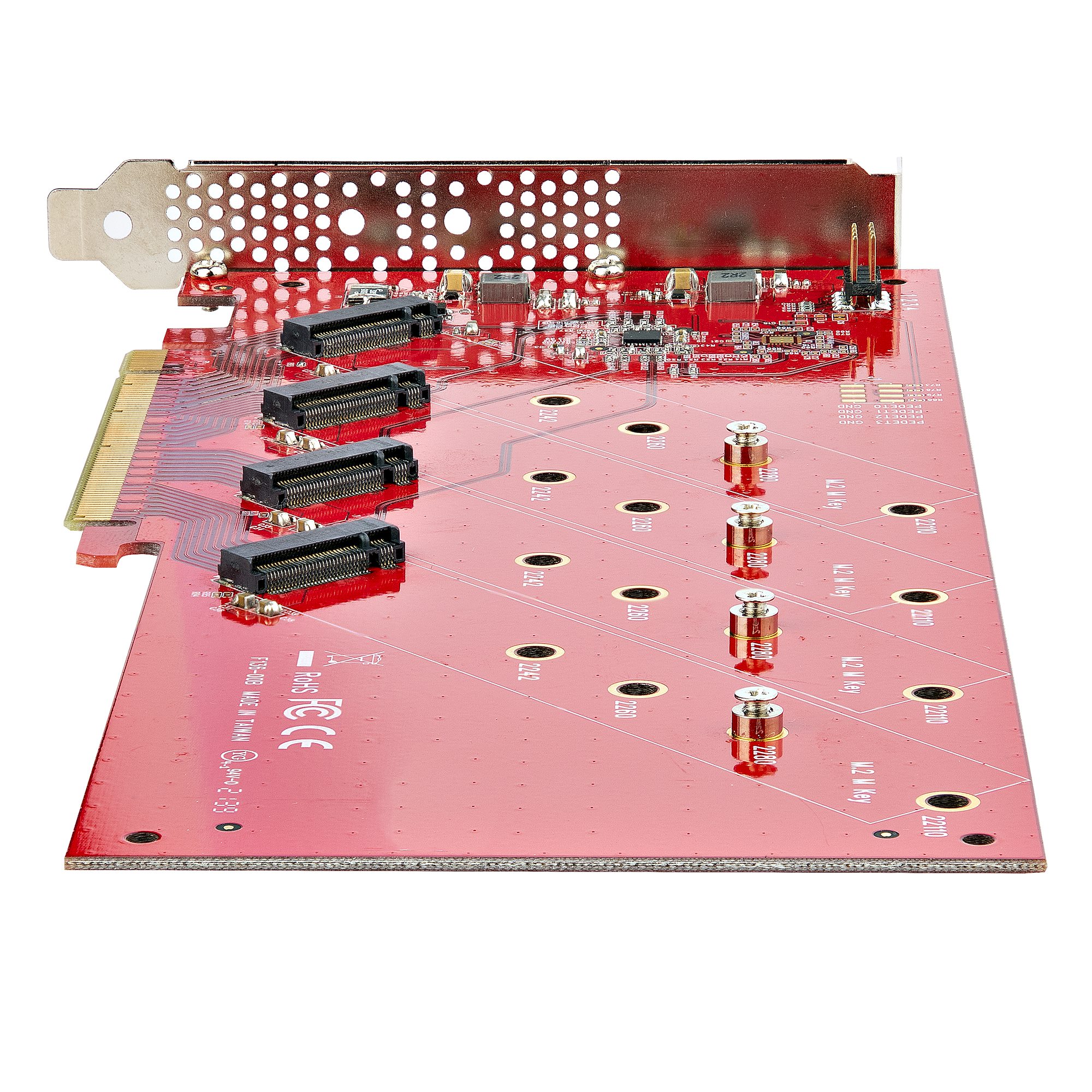 StarTech.com Quad M.2 PCIe Adapter PCI Express 4.0 7.8GBps NVMe