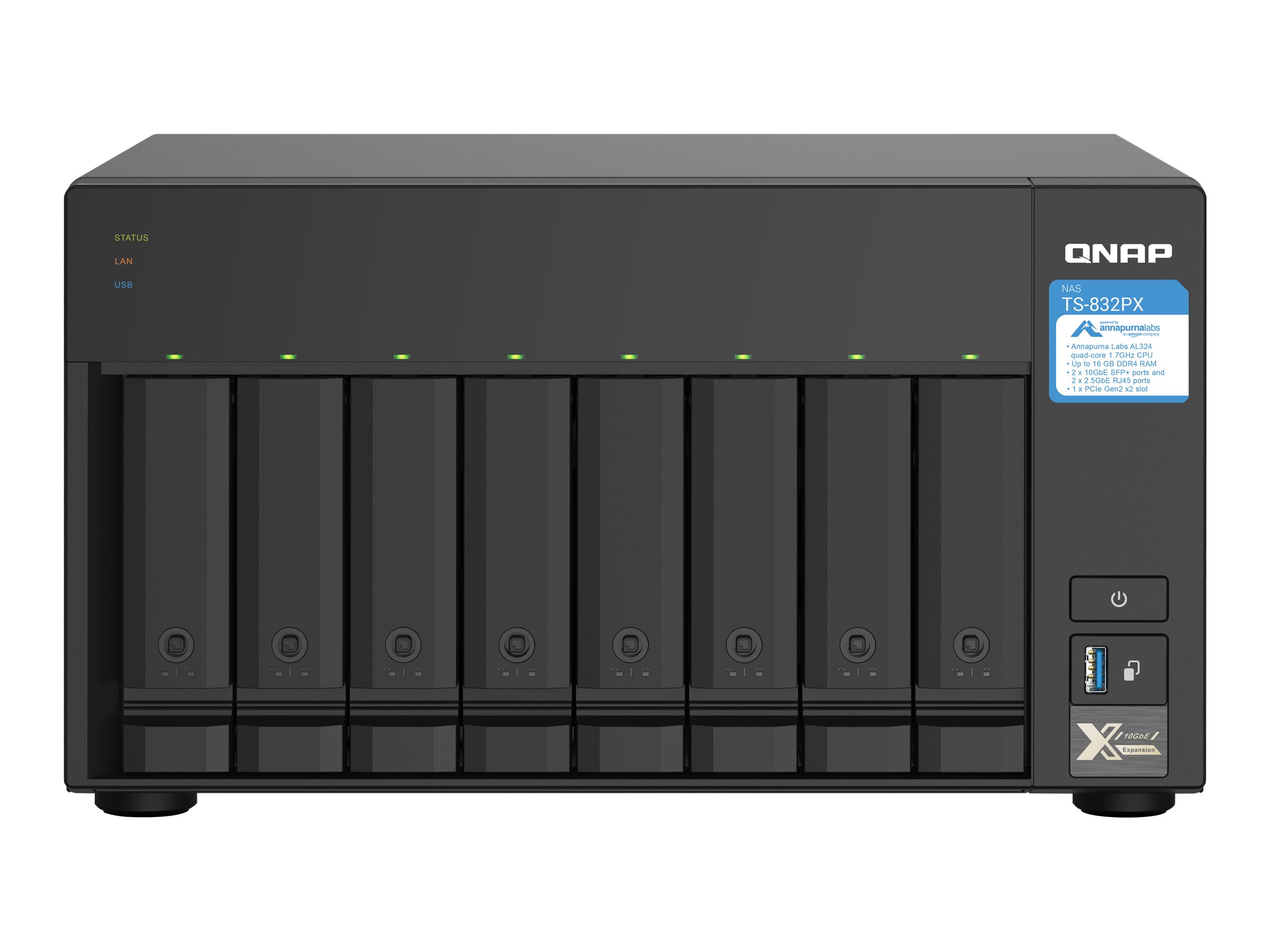 8Bay QNAP TS832PX4G