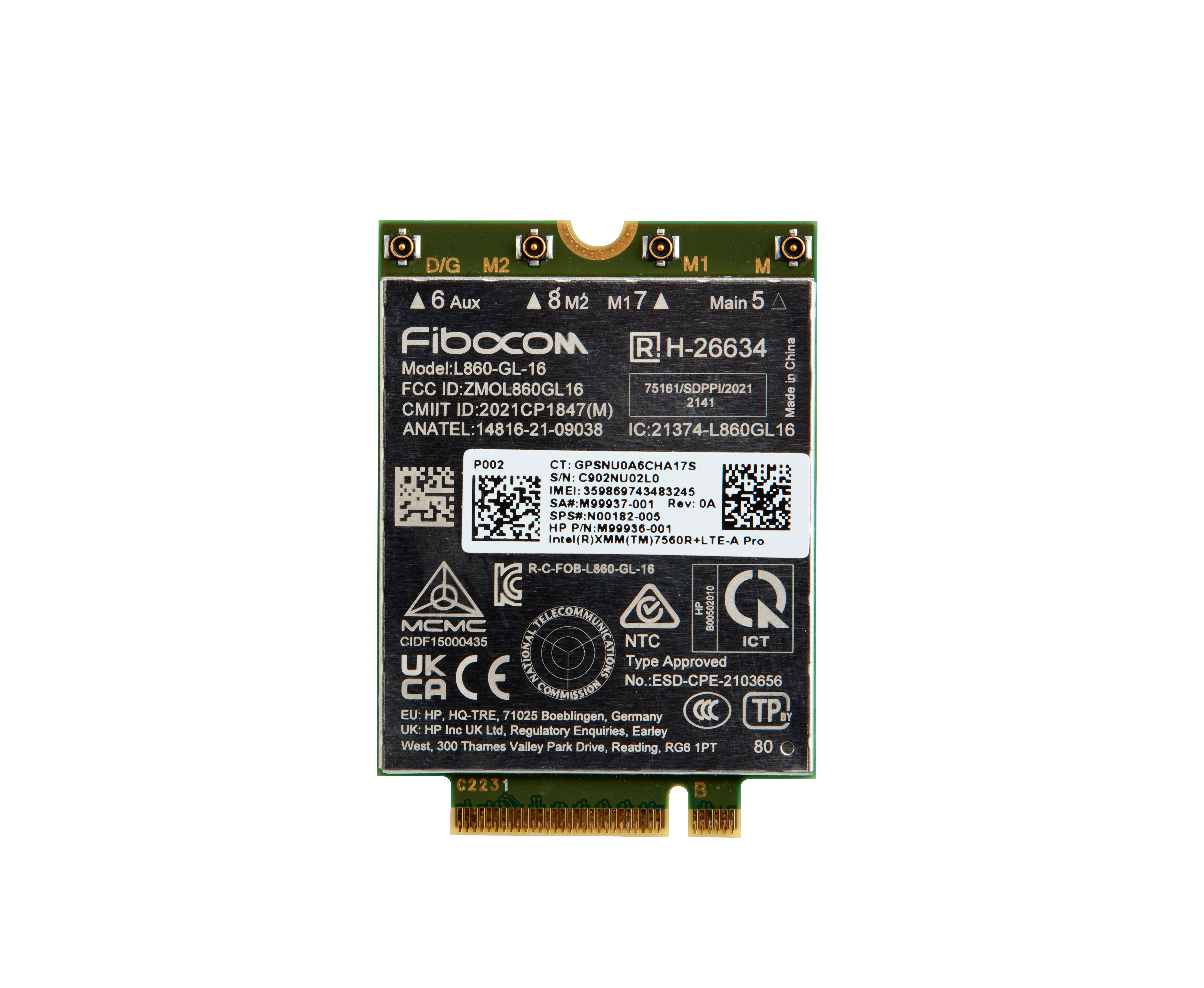 HP XMM 7560 LTE-Advance WWAN Mobilfunkmodem